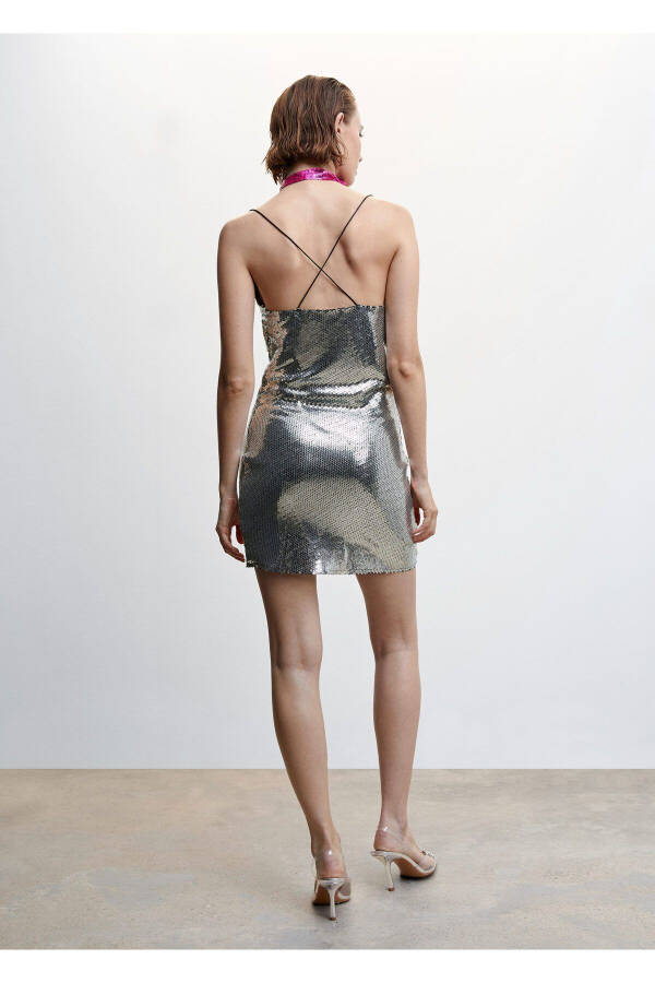 Sequined Envelope Dress - 9