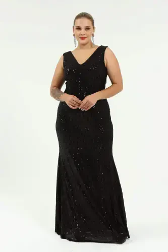 Sequined Long Evening Dress KL3098 - 3
