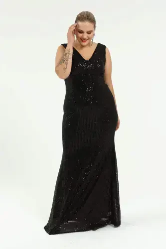 Sequined Long Evening Dress KL3098 - 7