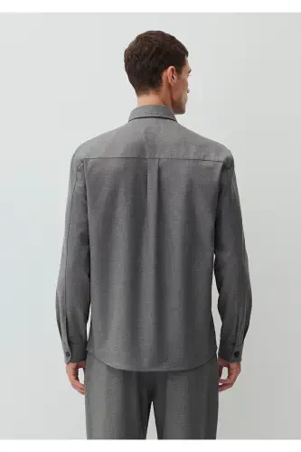 Серая Рубашка Regular Fit / Нормальный Крой 0211279-8002 - 3