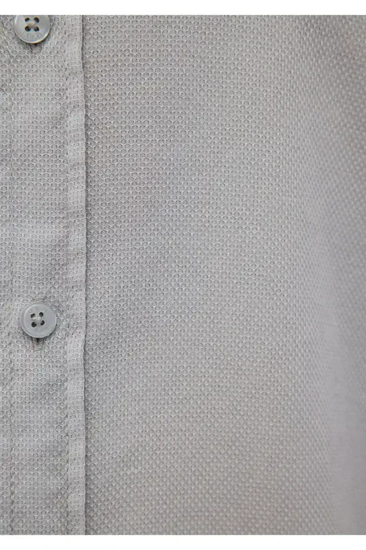 Серая Рубашка Slim Fit / Узкий Крой 0211091-70802 - 6