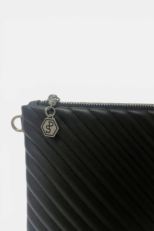 Серебряный & Поло Черный - Черный Sp1034 Женский Портфель & Клатч - 4