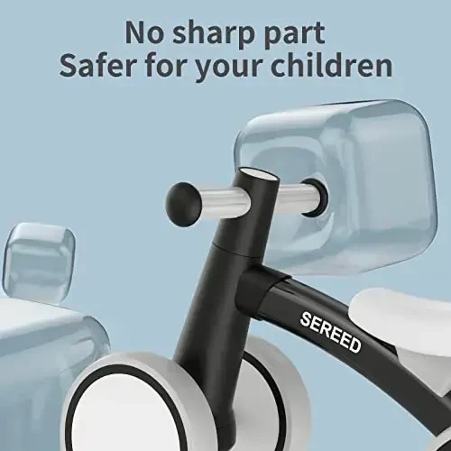 SEREED 1 yoshli o'g'il bolalar uchun Baby Balance Bike Qizlar 12-24 oylik Bolalar muvozanat velosipedi, 4 g'ildirakli Bolalar birinchi velosipedi, Birinchi tug'ilgan kun sovg'alari - 5