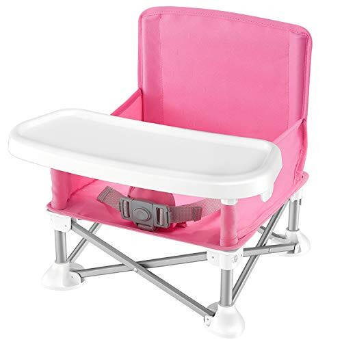 Serene Life Baby Seat Booster - Space Saver Toddler Booster Seat - Portable Pop and open Sit Folding Booster Feeding Chair - Safety Belt/Food Tray/Travel Bag - SereneLife - 43