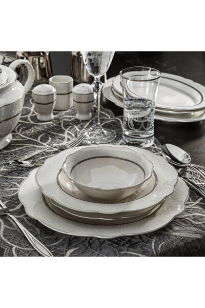 Serene Yemek Takımı-60 Prç.-gold-03 - Asorti - 4