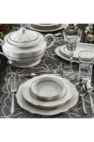Serene Yemek Takımı-60 Prç.-gold-03 - Asorti - 7