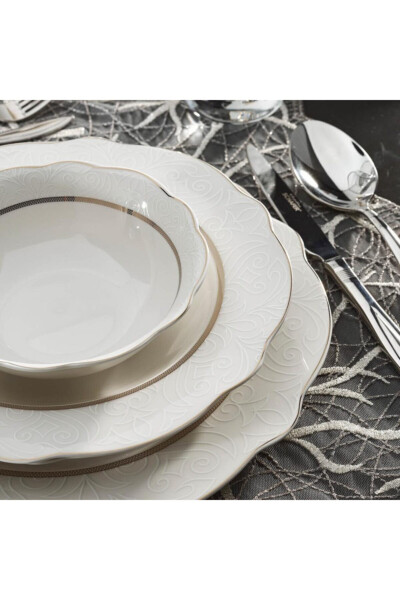 Serene Yemek Takımı-60 Prç.-gold-03 - Asorti - 8