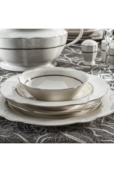 Serene Yemek Takımı-60 Prç.-gold-03 - Asorti - 9