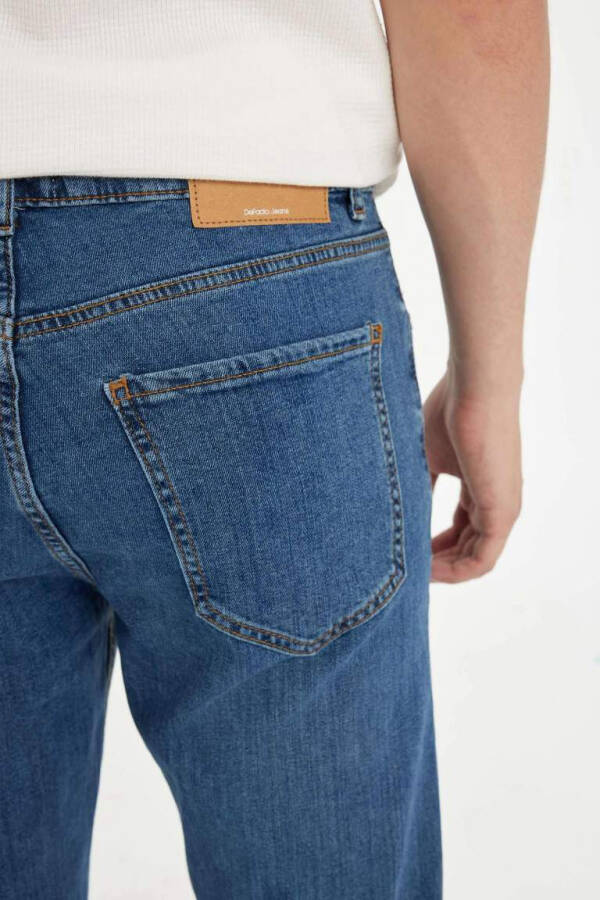 Sergio Regular Fit Normal Kalıp Normal Bel Boru Paça Jean Pantolon Mint Mavi - 6