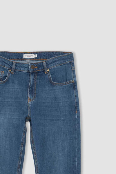 Sergio Regular Fit Normal Kalıp Normal Bel Boru Paça Jean Pantolon Mint Mavi - 15