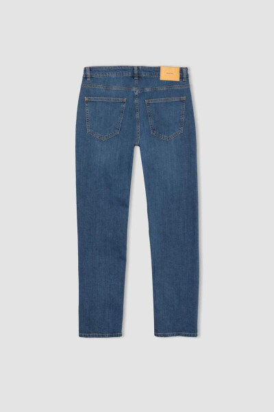 Sergio Regular Fit Normal Kalıp Normal Bel Boru Paça Jean Pantolon Mint Mavi - 16