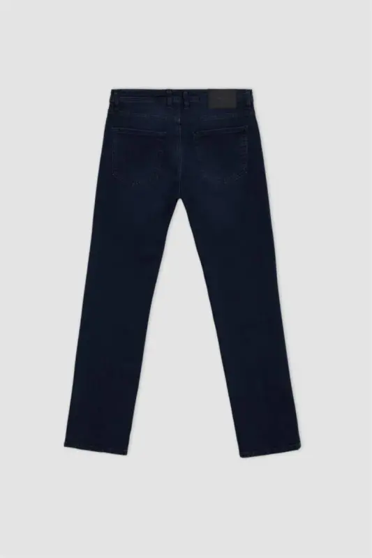 Sergio Regular Fit Oddiy Kesim Oddiy Bel Truba Oyoqli Jinsi Shimim Movi Qora - 10