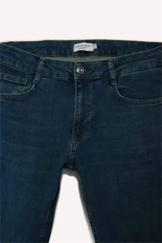 Sergio Regular Fit Straight Leg Normal Waist Pipe Leg Jeans Dark Green - 6