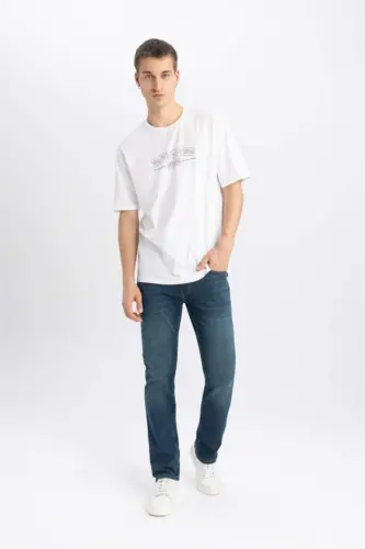 Sergio Regular Fit Straight Leg Normal Waist Pipe Leg Jeans Dark Green - 2