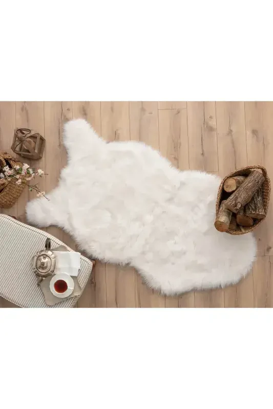 Seria Carpet White Rabbit Fur Carpet Furry Carpet Puffy Fur-Leopard - 3