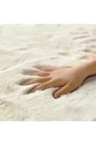 Seria Carpet White Rabbit Fur Carpet Furry Carpet Puffy Fur-Leopard - 5