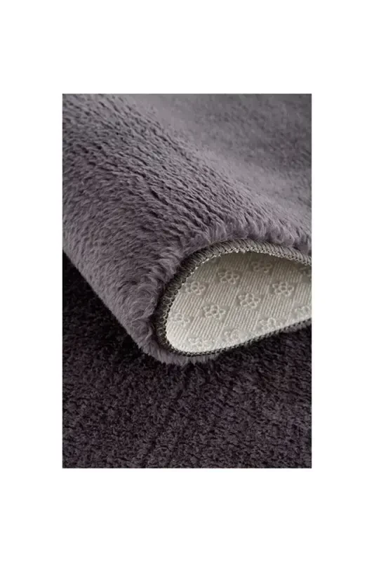 Seria Rug Anthracite Plush Shaggy Rug Machine Washable Non-Slip Base - 2