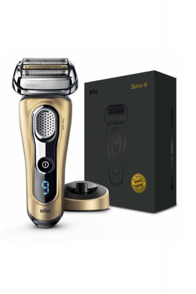 Series 9 9299s Men's Foil Shaver, Wet & Dry, With Leather Travel Case - Gold - 1