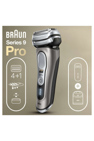 Series 9 Pro 9475cc Wet & Dry Electric Shaver + Clean&charge + Rechargeable Travel Case - 4