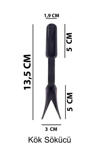 Serinova Cactus Planting Kit 4 Pieces Soil Pot Shovel Root Remover Hole Opener - 3