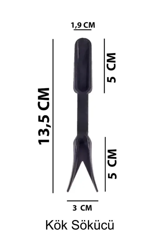 Serinova Cactus Planting Kit 4 Pieces Soil Pot Shovel Root Remover Hole Opener - 3