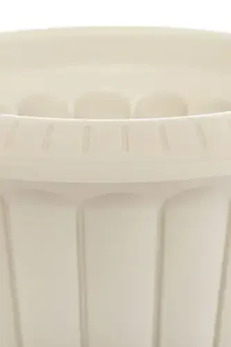 Serinova Nargis Idish 6 Litr Kirli Oq Oyoqli Plastik Gul Idish - 3