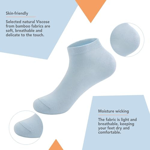 SERISIMPLE Viscose Bamboo School Socks Ankle Super Soft Kids Socks Stretch Cuffs Athletic Socks Odor Anti-odor 5 Pairs - 32