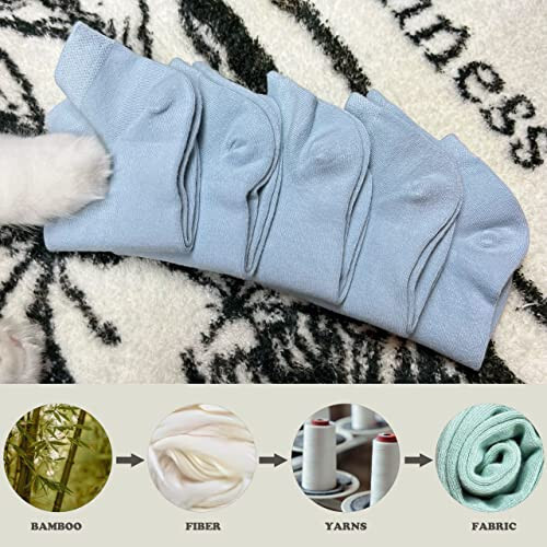 SERISIMPLE Viscose Bamboo School Socks Ankle Super Soft Kids Socks Stretch Cuffs Athletic Socks Odor Anti-odor 5 Pairs - 33