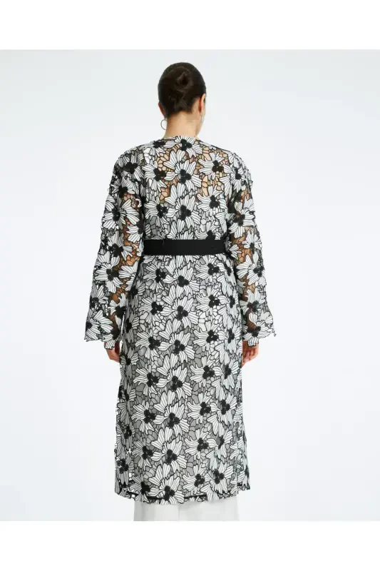 Serpil ayollar qora palto 38416 - 4