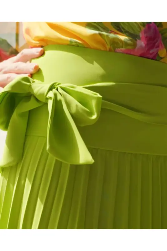 Serpil Women Pistachio Green Skirt 38549 - 3