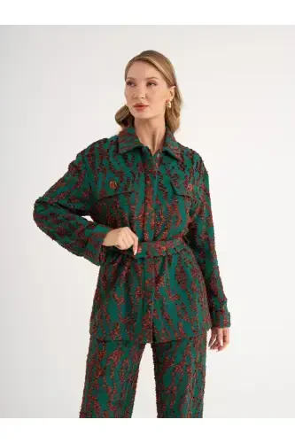 Serpil Women's Green Suit 39493 - 4