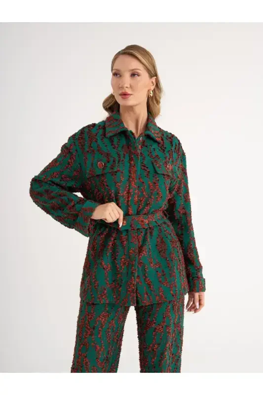 Serpil Women's Green Suit 39493 - 4