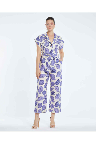 Serpil Women's Lilac Jumpsuit 38294 - SERPIL