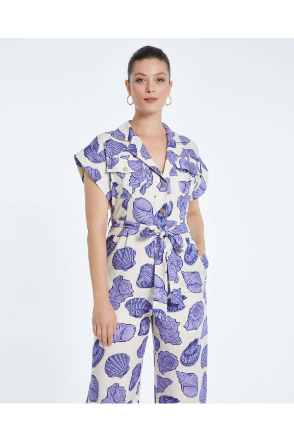 Serpil Women's Lilac Jumpsuit 38294 - 2