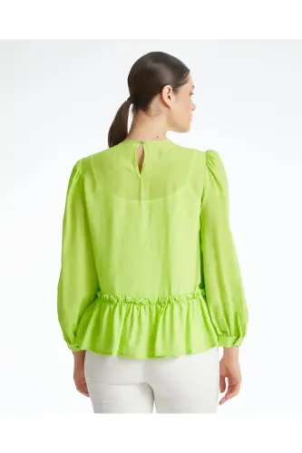 Serpil Women's Pistachio Blouse 38315 - SERPİL (1)