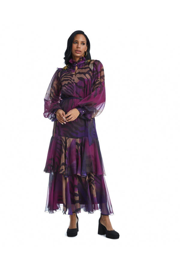 Serpil Women's Purple Dress 38951 - 3