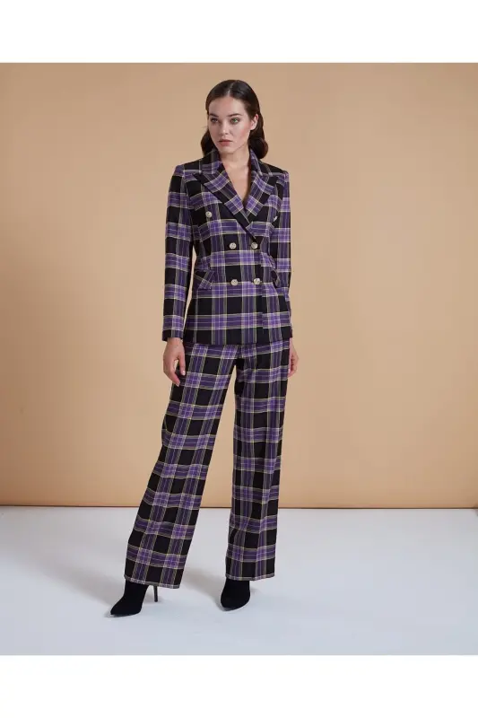 Serpil Women's Purple Jacket 31146 - 1