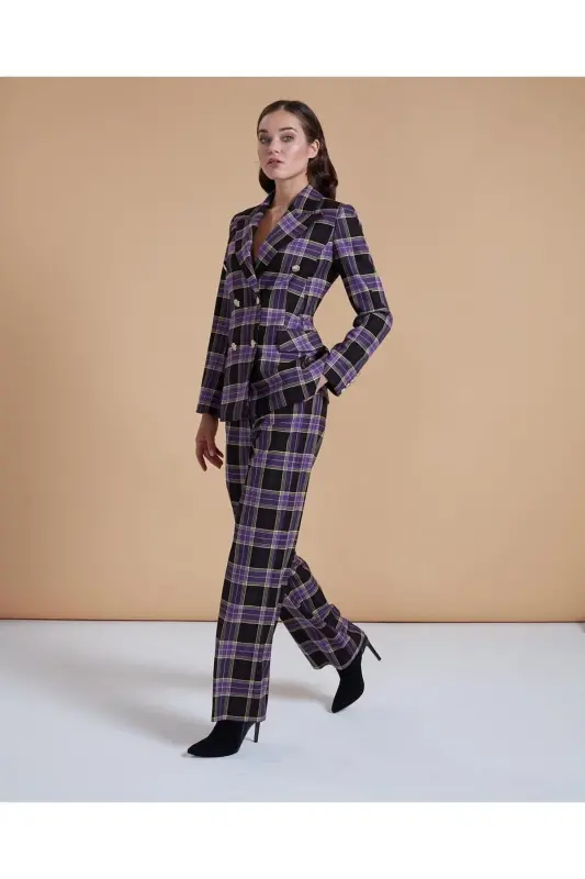 Serpil Women's Purple Jacket 31146 - 3