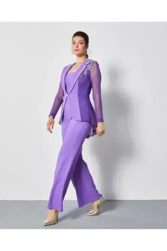 Serpil Women's Purple Jumpsuit 36793 - 1