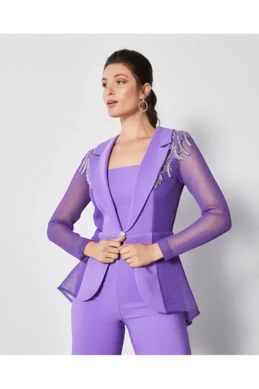 Serpil Women's Purple Jumpsuit 36793 - 3