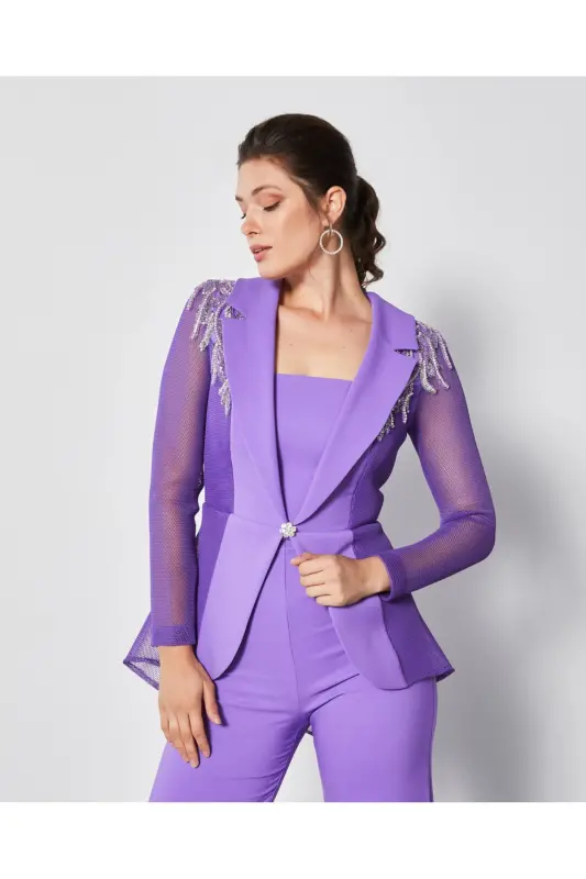 Serpil Women's Purple Jumpsuit 36793 - 4