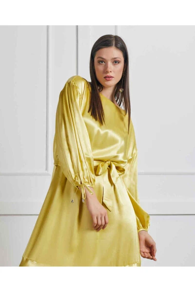Serpil Women's Yellow Dress 34064 - Modazone (1)
