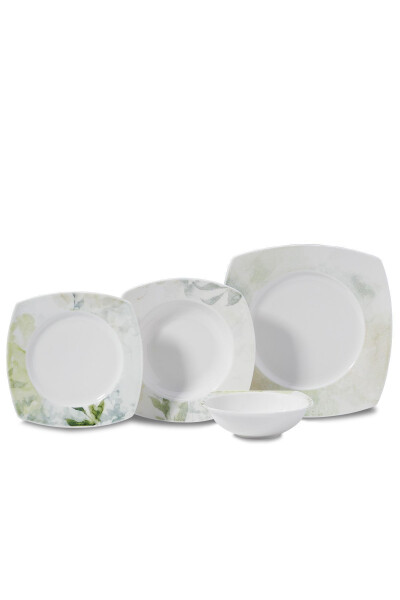 Serra Collection 24 Piece Square Dinner Set - 4