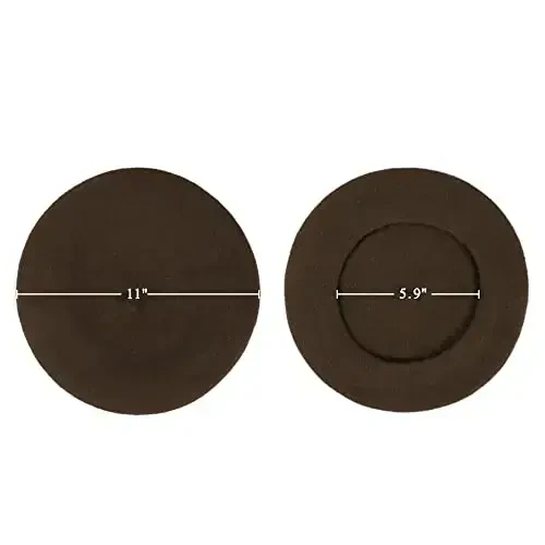 Wool Beret Hat French Beret Cap Winter Artist Painter Hat Solid Color for Women - 6