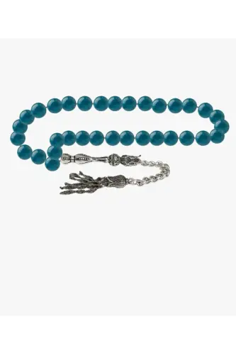 Sertifikalı Apatit Doğal Taş Tesbih 8mm-tesbihrenk7 - DENIZ DOĞAL TAŞ (1)