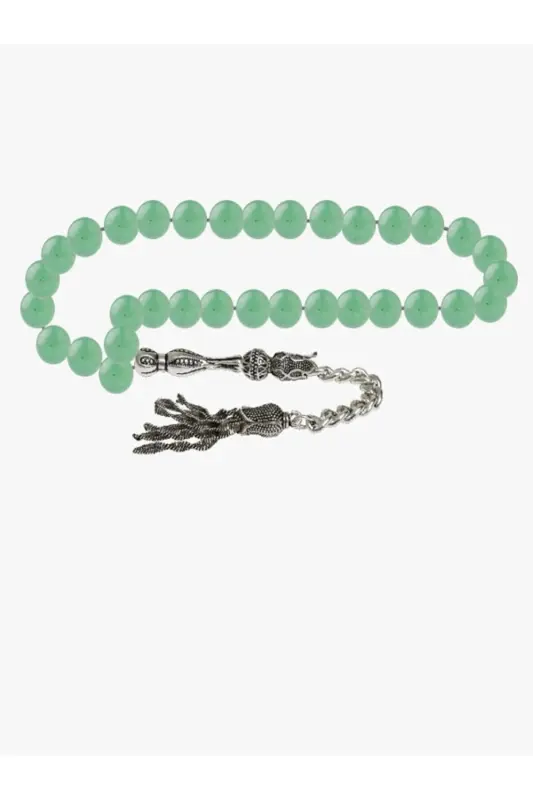 Sertifikalı Yeşil Aventurin Doğal Taş Tesbih 8mm-tesbihrenk38 - 2