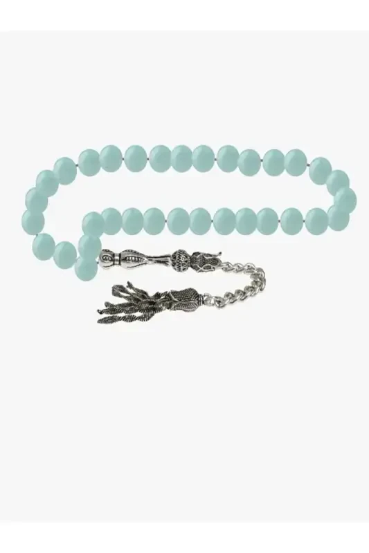 Sertifikatlangan Amazonit Tabiiy Tosh Tasbeh 8 mm - 2