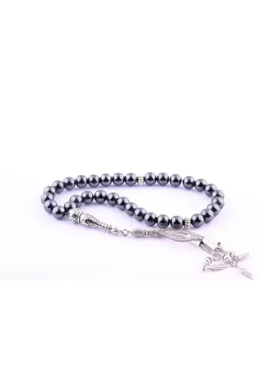 Sertifikatlangan Gematit Tabiiy Tosh Tasbih T186 - 3
