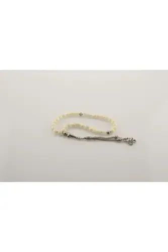 Sertifikatlangan Oq sedef Tבעiy Toshlar Tasbeh 6 Mm, T188 - 2