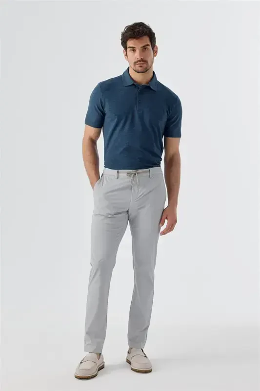 Серые спортивные брюки Comfort Fit с эластичным поясом - 1